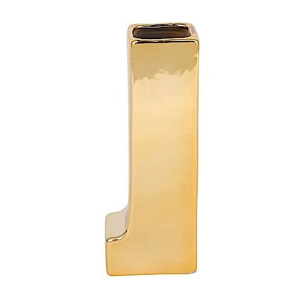 Home Collection Decorative Ceramic Letter Flower Vase 6 Inch