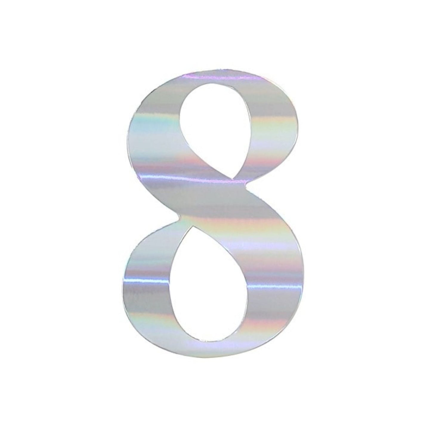 Home Collection Pack of 4 Number Stickers Backdrop Wall Decorations 5 Inch