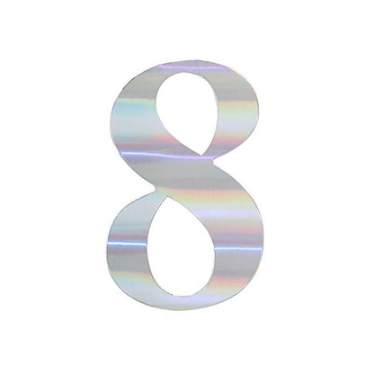 Home Collection Pack of 4 Number Stickers Backdrop Wall Decorations 5 Inch