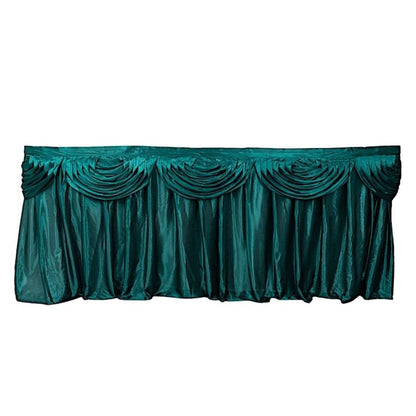 Home Collection Satin Classic Drape Table Skirt 29 Inch