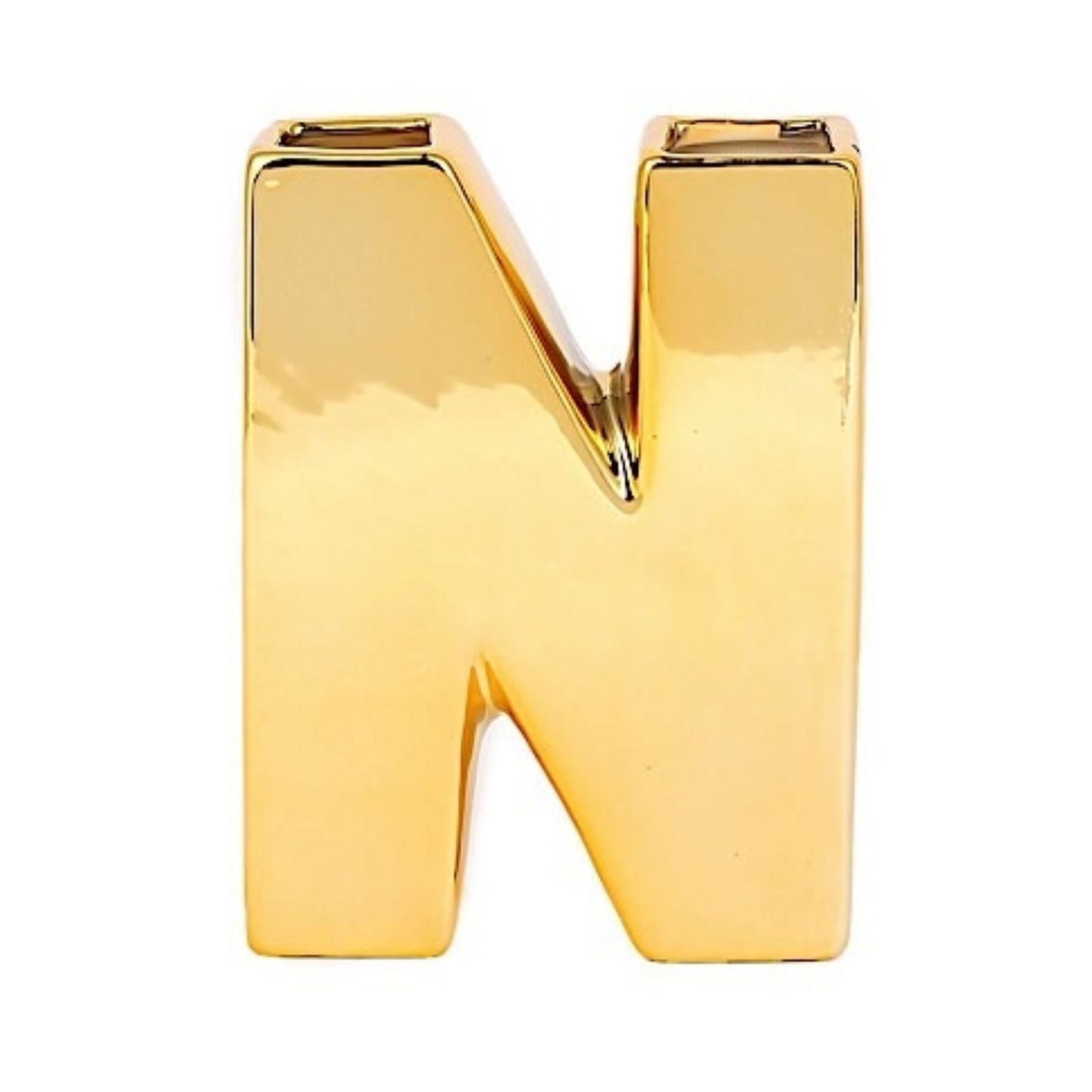 Home Collection Decorative Ceramic Letter Flower Vase 6 Inch