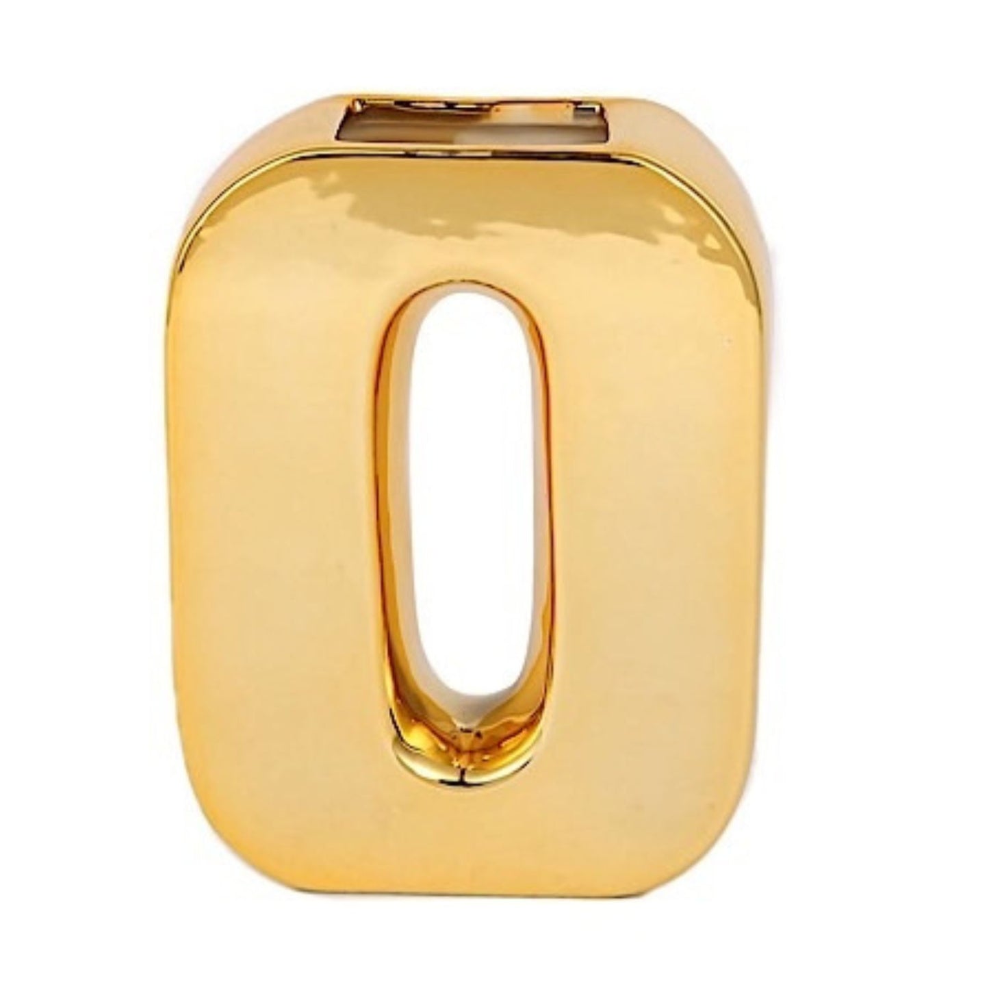 Home Collection Decorative Ceramic Letter Flower Vase 6 Inch