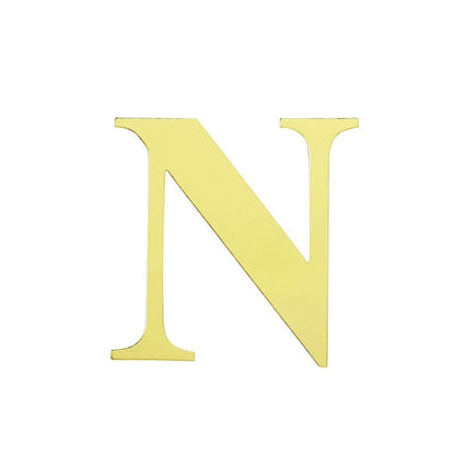 Home Collection Pack of 4 Gold Letter Stickers Backdrop 5"