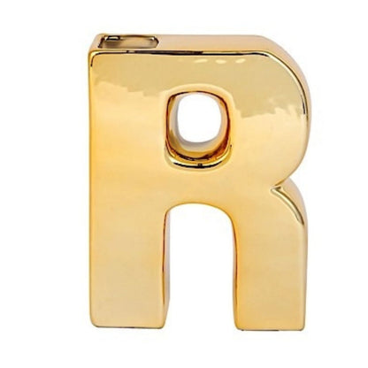 Home Collection Decorative Ceramic Letter Flower Vase 6 Inch