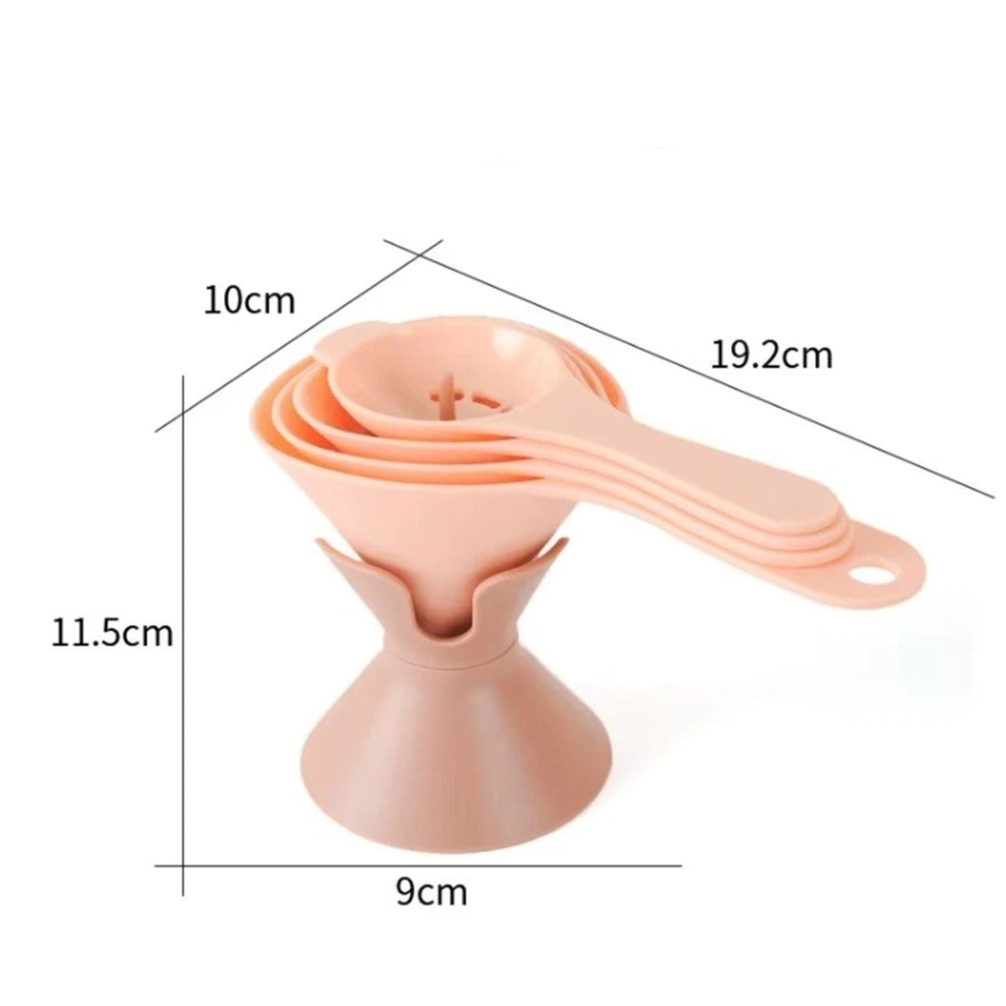 Home Collection 6 in 1 Kitchen Funnel Set Filter Pouring Tool