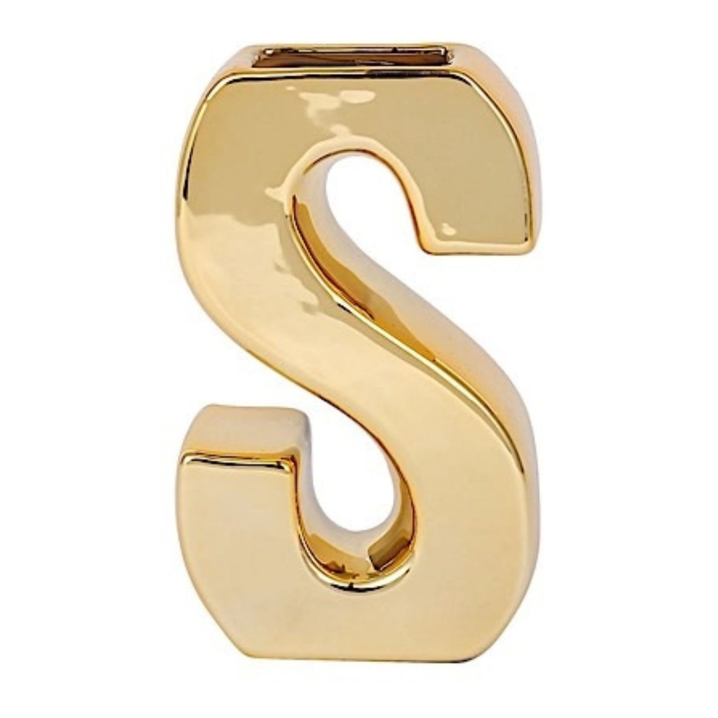 Home Collection Decorative Ceramic Letter Flower Vase 6 Inch
