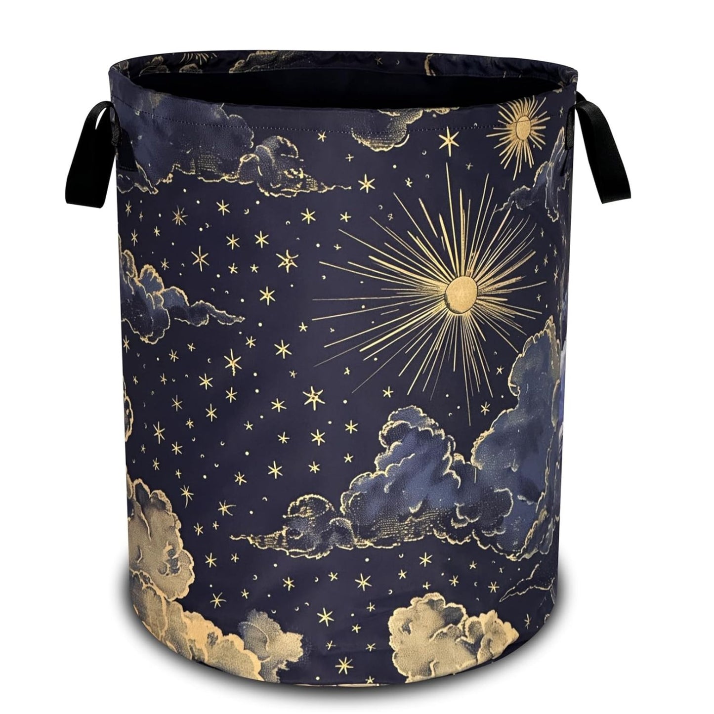 Home Collection Portable Oxford Cloth Clouds Laundry Hamper Foldable