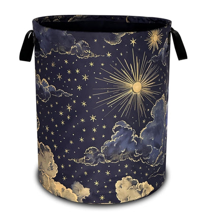 Home Collection Portable Oxford Cloth Clouds Laundry Hamper Foldable