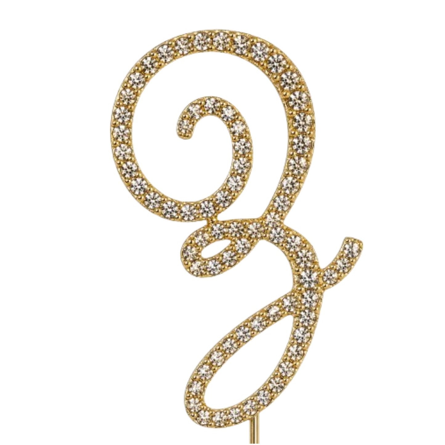 Home Collection Letter Crystal Rhinestone Cake Topper 2.5 Inch
