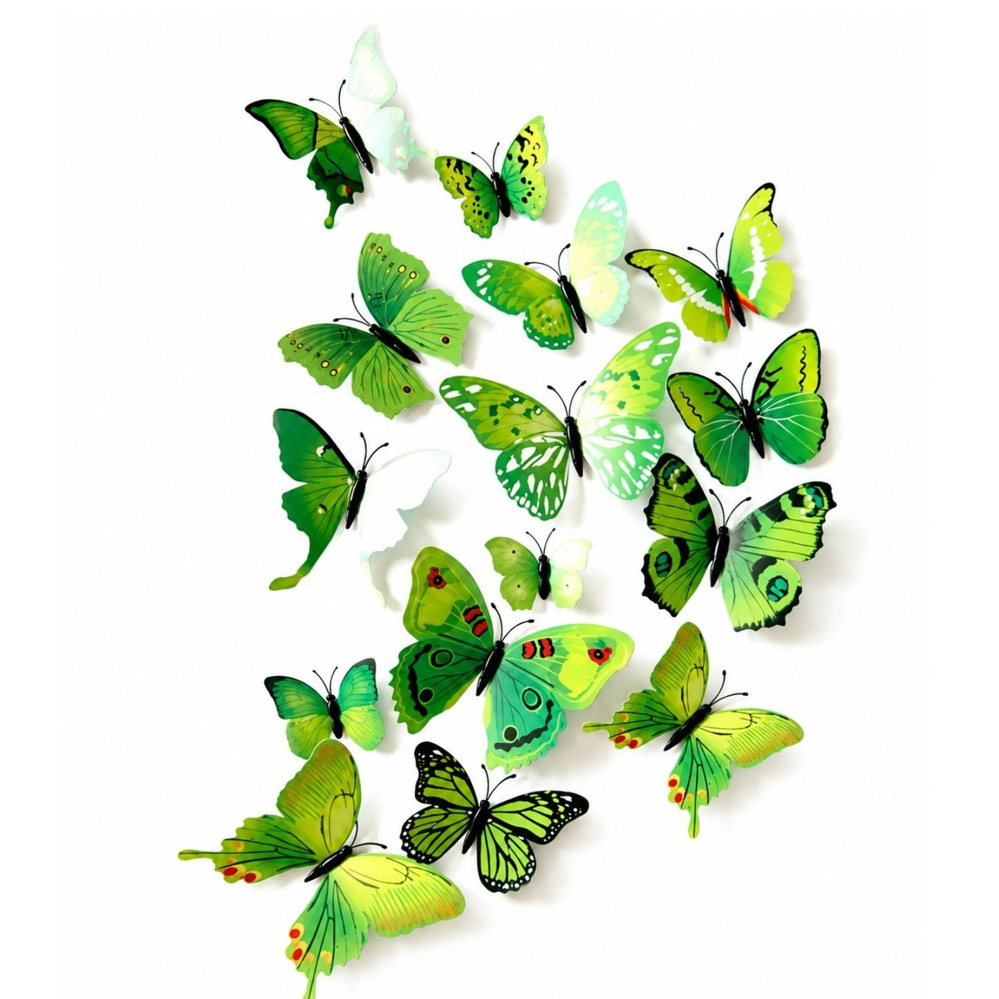 Home Collection Pack of 12 3D Butterfly Wall Stickers PVC Decals Art Mural