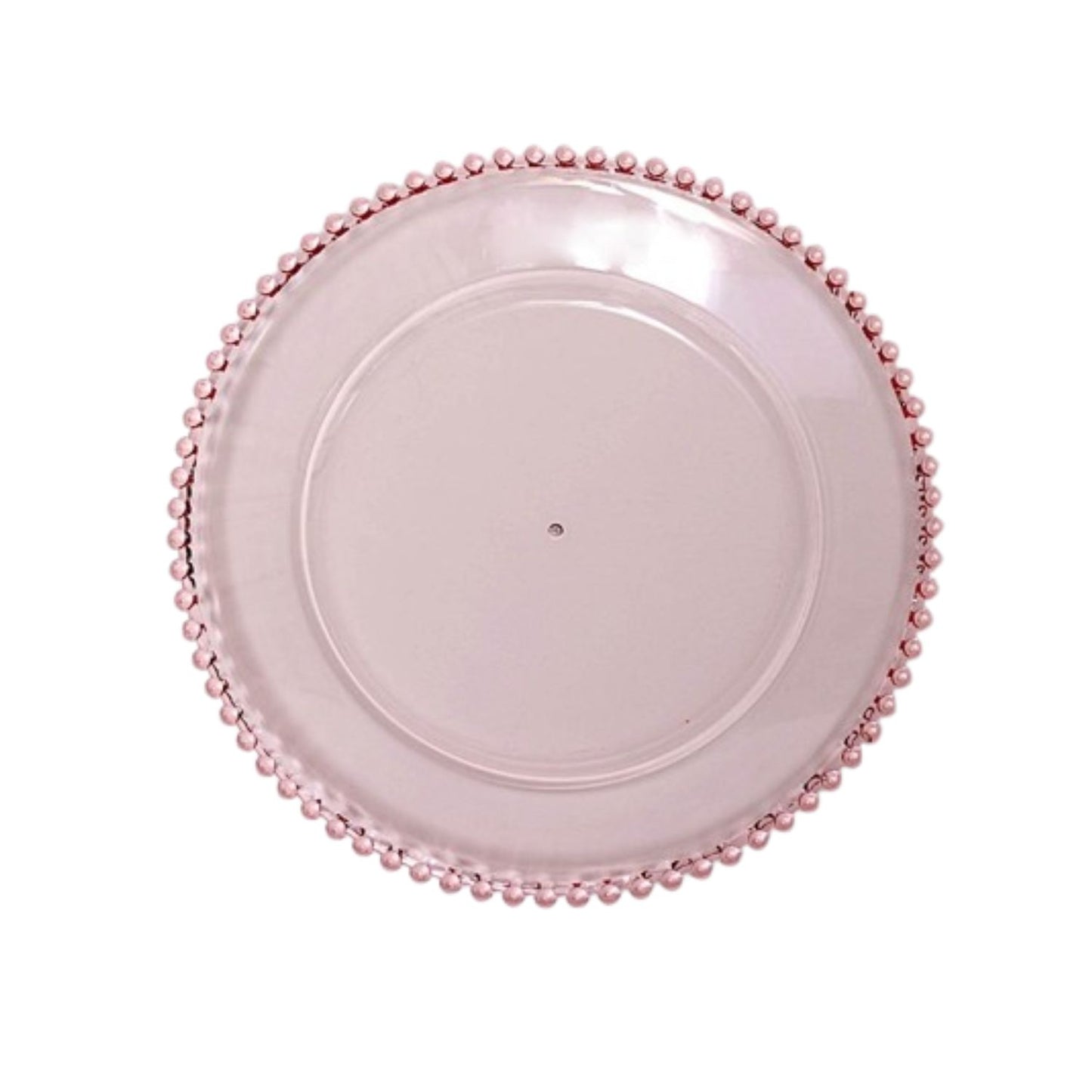 Home Collection 24-Pack Round Beaded Rim Charger Plates 12"