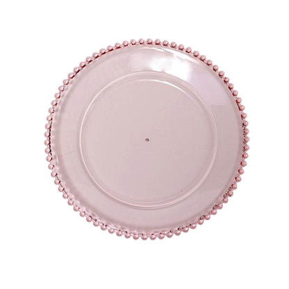 Home Collection 24-Pack Round Beaded Rim Charger Plates 12"