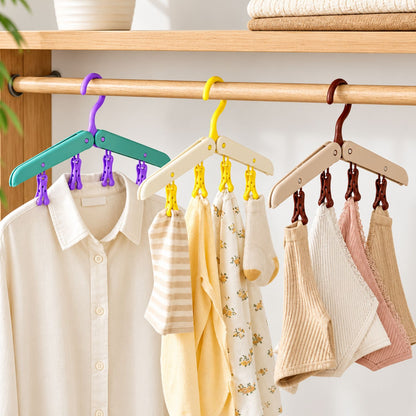 Home Collection Pack of 3 Foldable Travel Hangers Collapsible Space Saving Suitcase