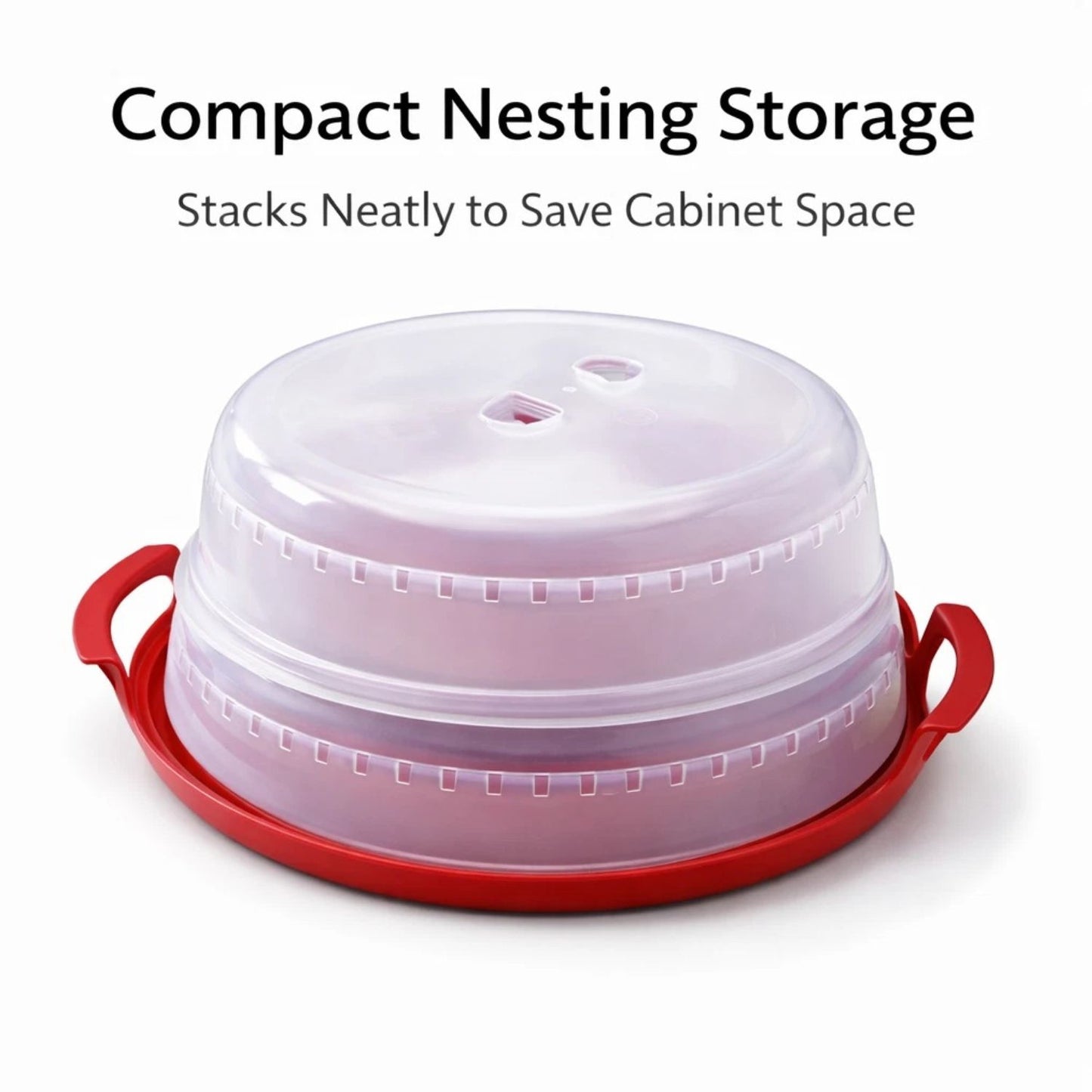 Home Collection Pack of 2 Microwave Splatter Cover Guard 10.5 Inch