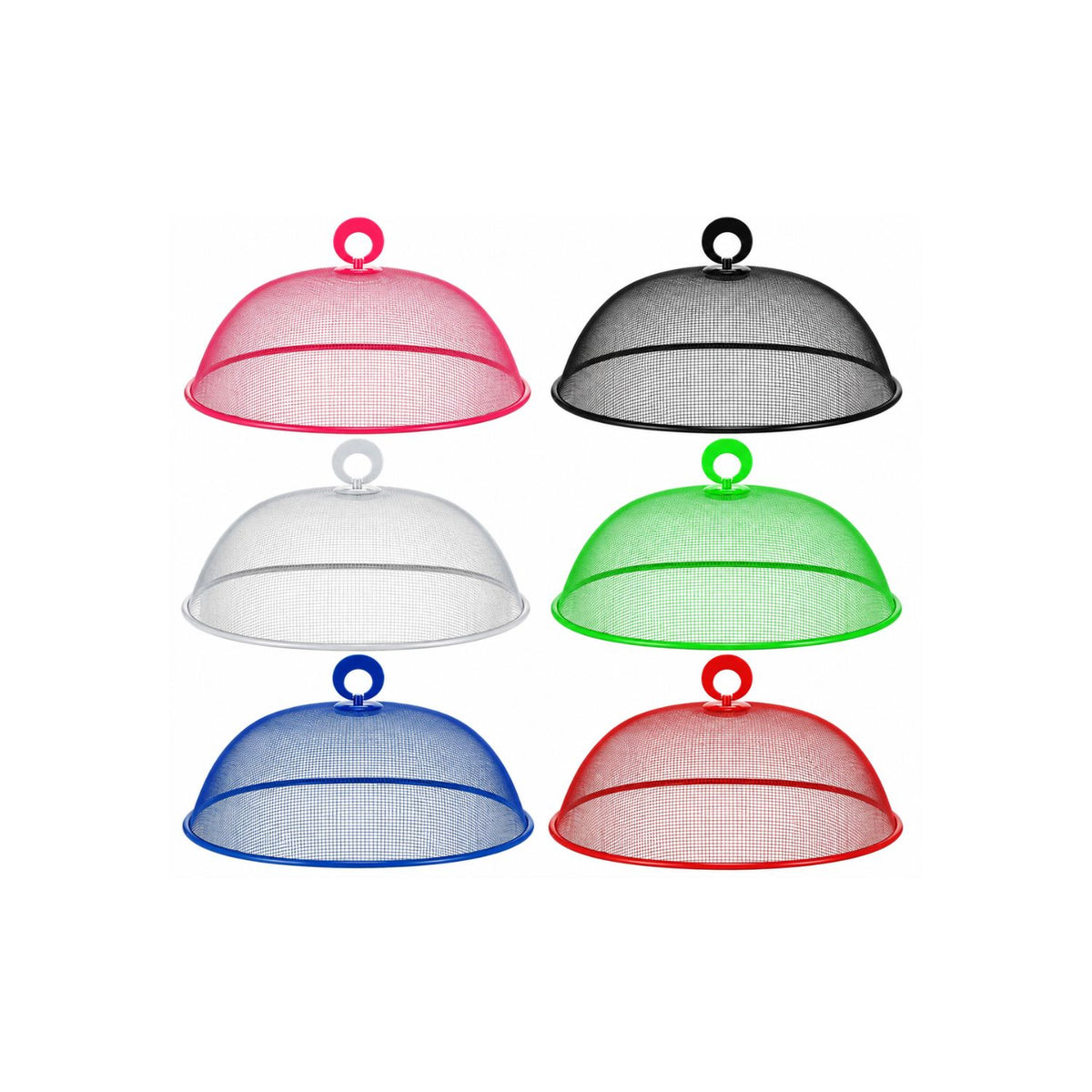 Home Collection Pack of 6 Metal Mesh Food Cover Domes for Outdoor Dining