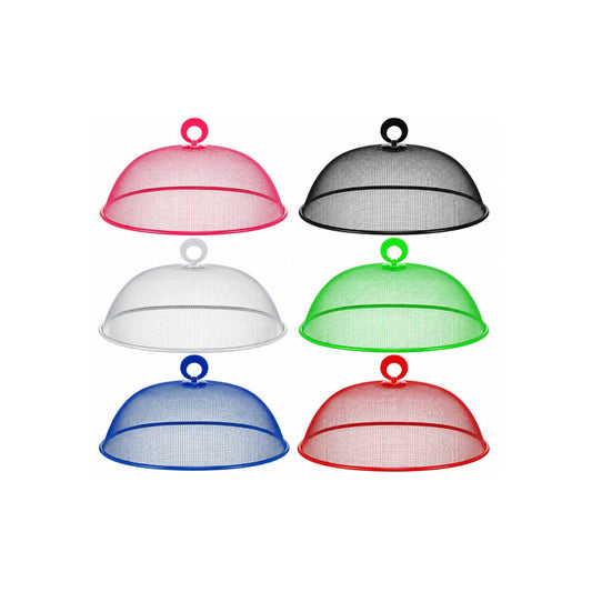 Home Collection Pack of 6 Metal Mesh Food Cover Domes for Outdoor Dining