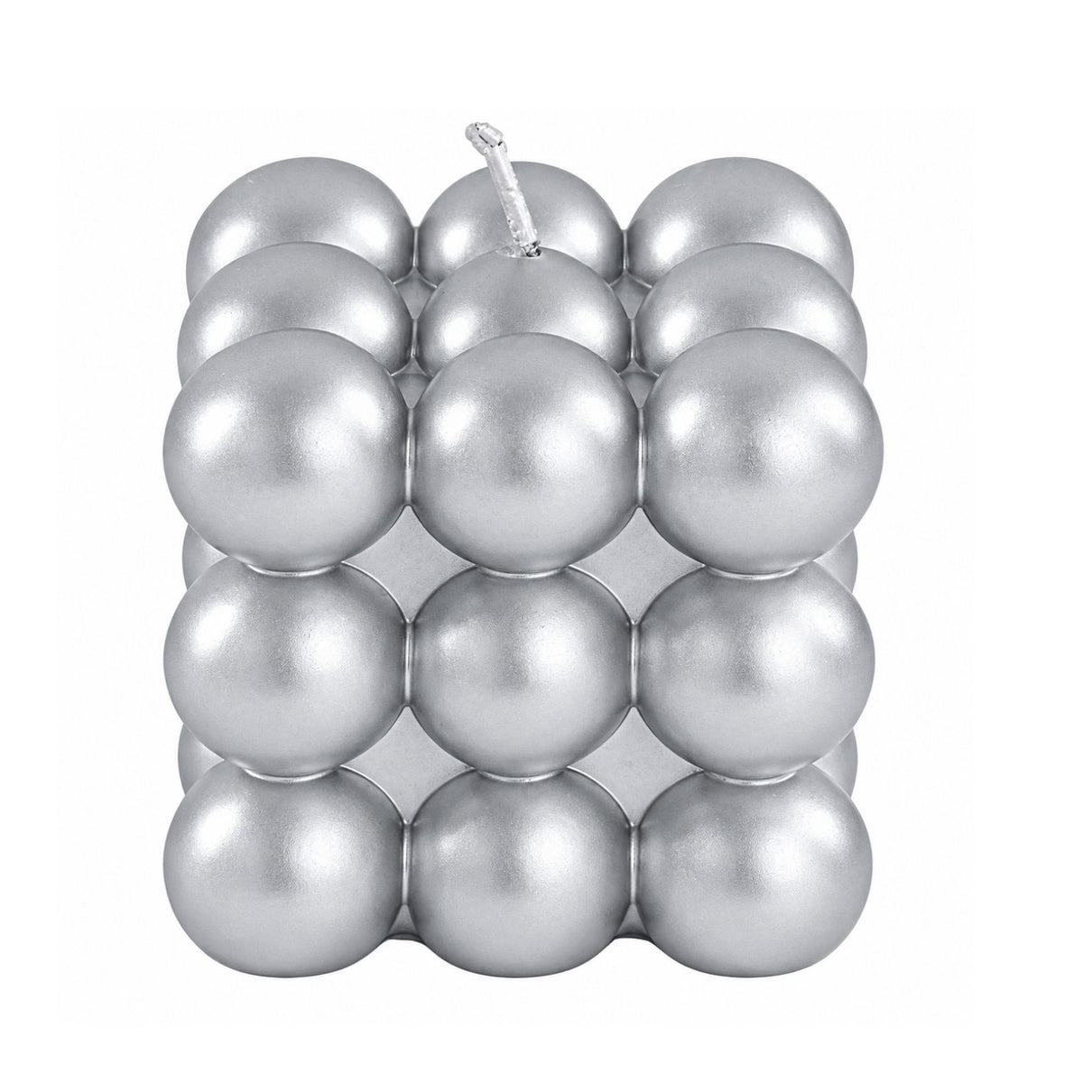 Home Collection Pack of 2 Bubble Cube Unscented Paraffin Wax Candles