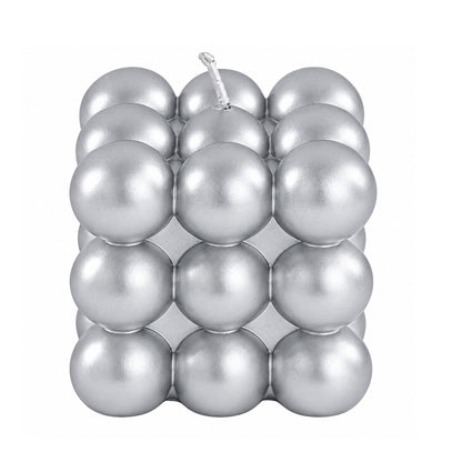 Home Collection Pack of 2 Bubble Cube Unscented Paraffin Wax Candles