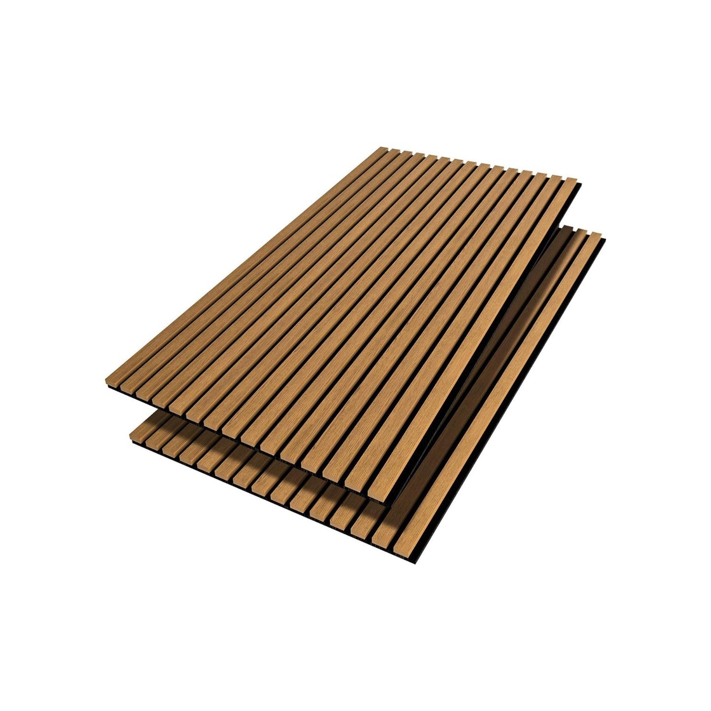 Home Collection Pack of 2 Acoustic Wood Slat Wall Panels, 47.2 x 23.6 Inches