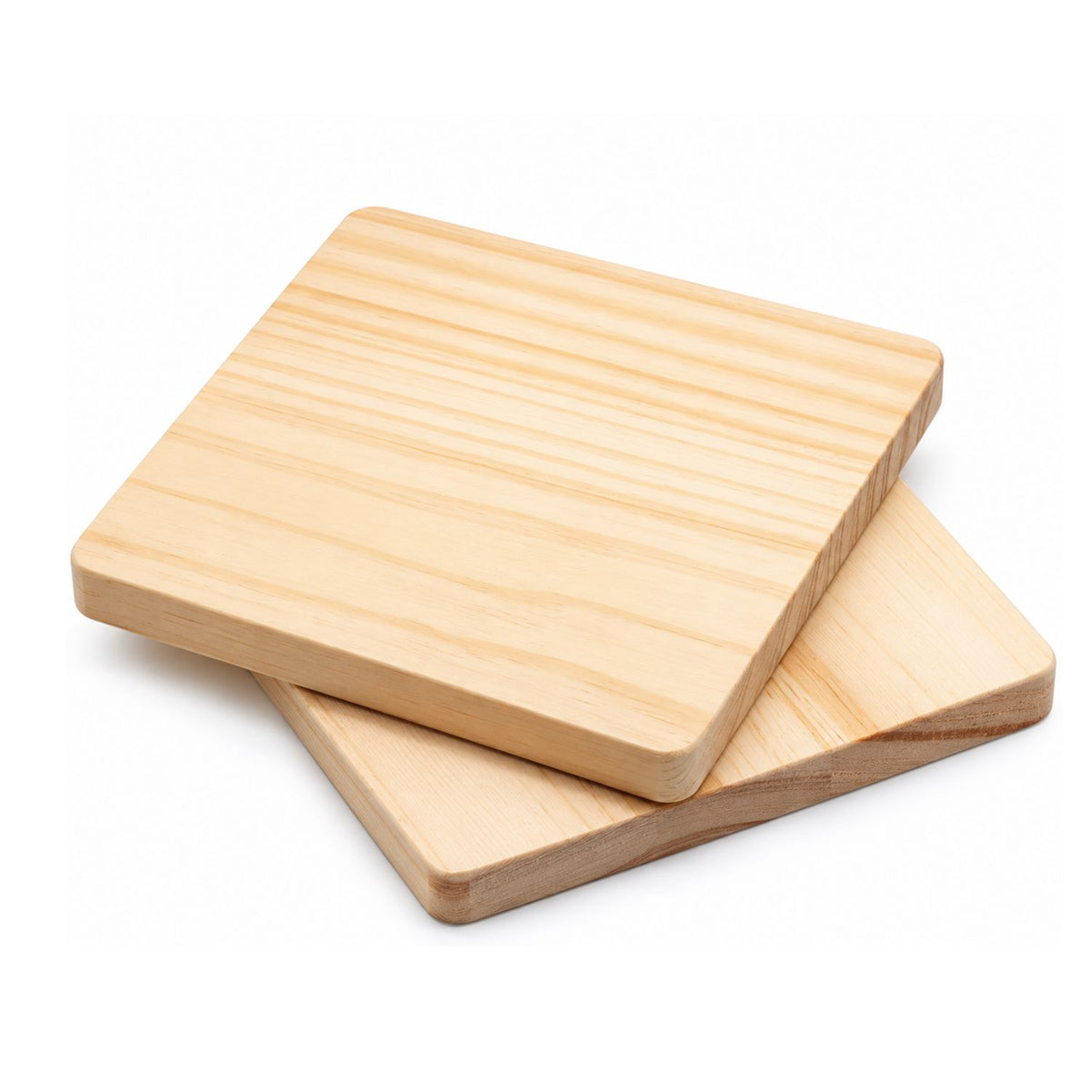 Home Collection 24-Pc Unfinished Square Wood Coasters