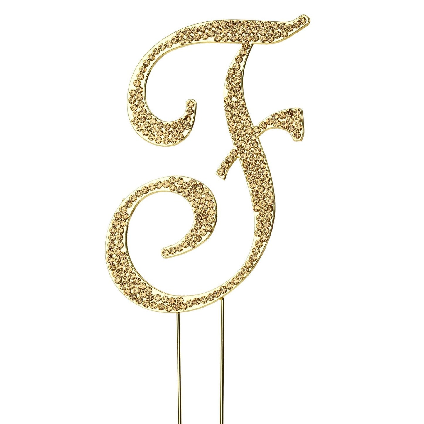 Home Collection Letter Crystal Rhinestone Cake Topper 4.5 Inch