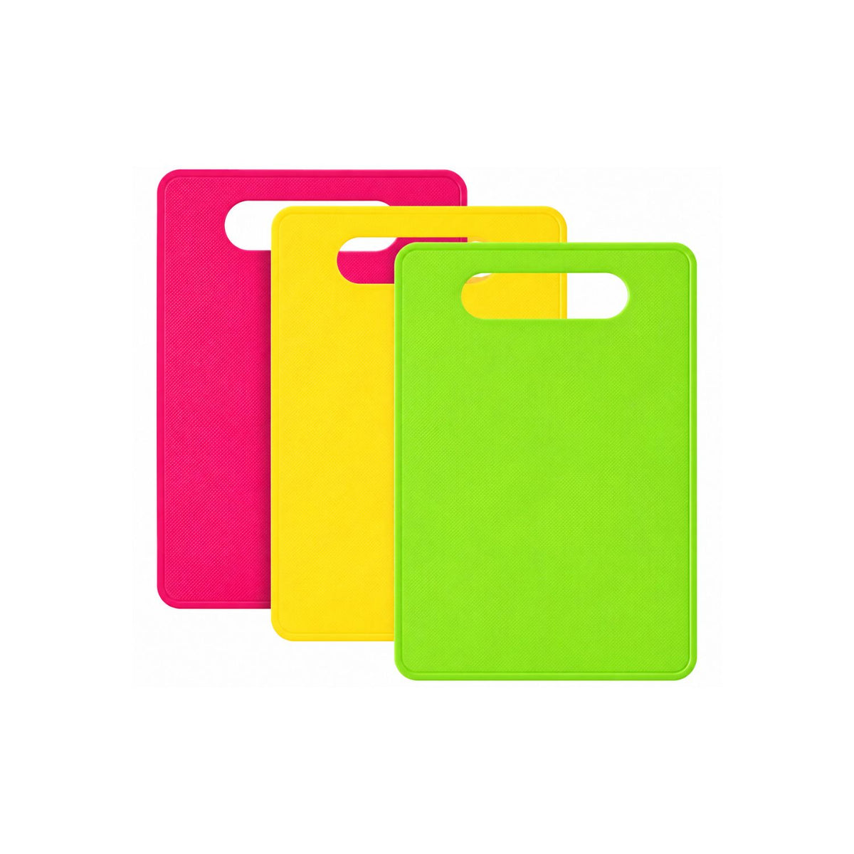 Home Collection Plastic Cutting Board Set Flexible Small Kitchen Boards with Easy-Grip Handles