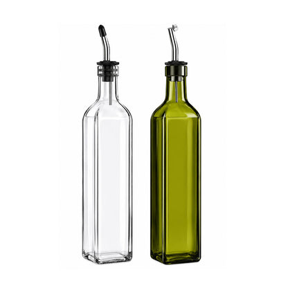Home Collection Glass Olive Oil and Vinegar Dispenser Bottle Set
