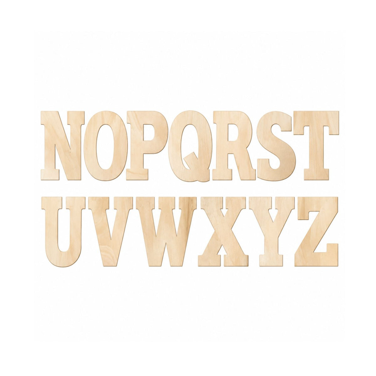 Home Collection 88-Piece Unfinished Wooden Alphabet Letters Set