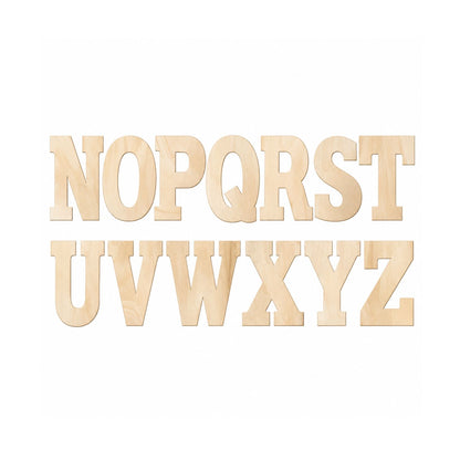 Home Collection 88-Piece Unfinished Wooden Alphabet Letters Set