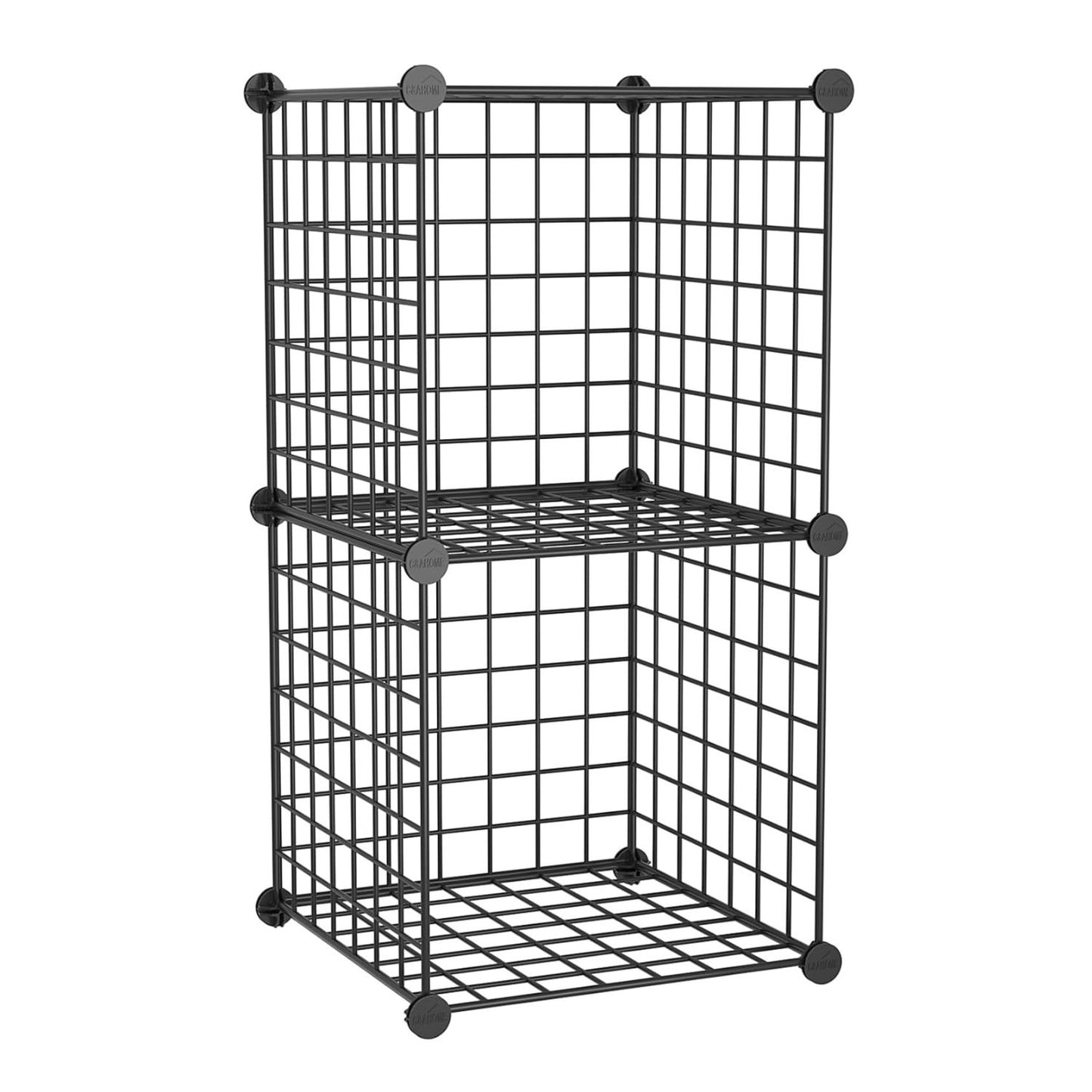 Home Collection 2-Cube Wire Storage Organizer Shelf