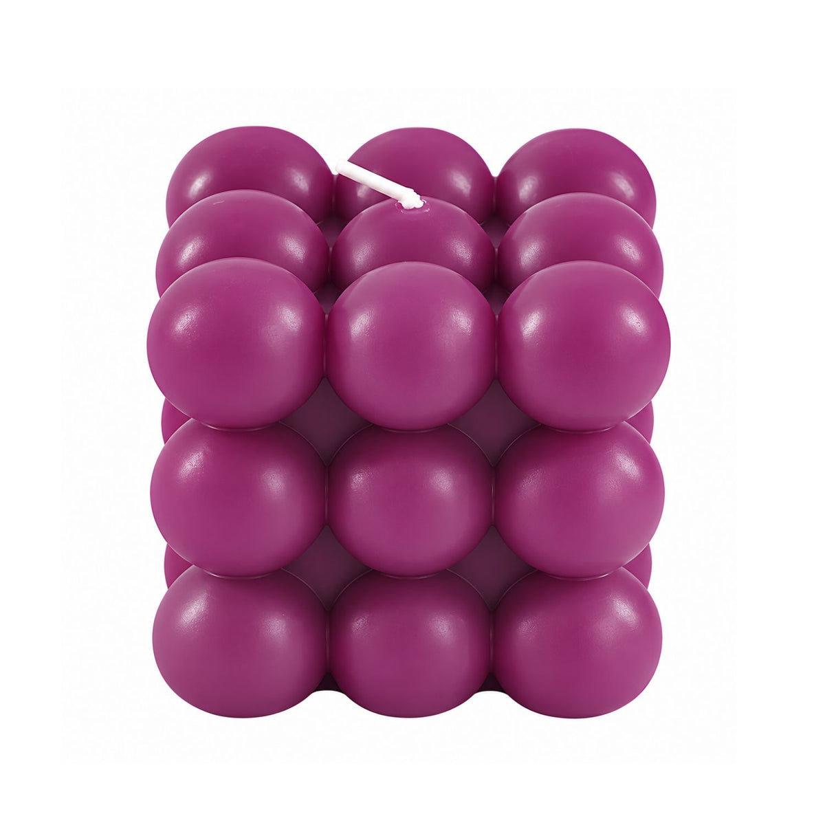 Home Collection Pack of 2 Bubble Cube Unscented Paraffin Wax Candles