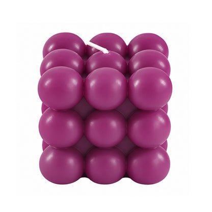 Home Collection Pack of 2 Bubble Cube Unscented Paraffin Wax Candles
