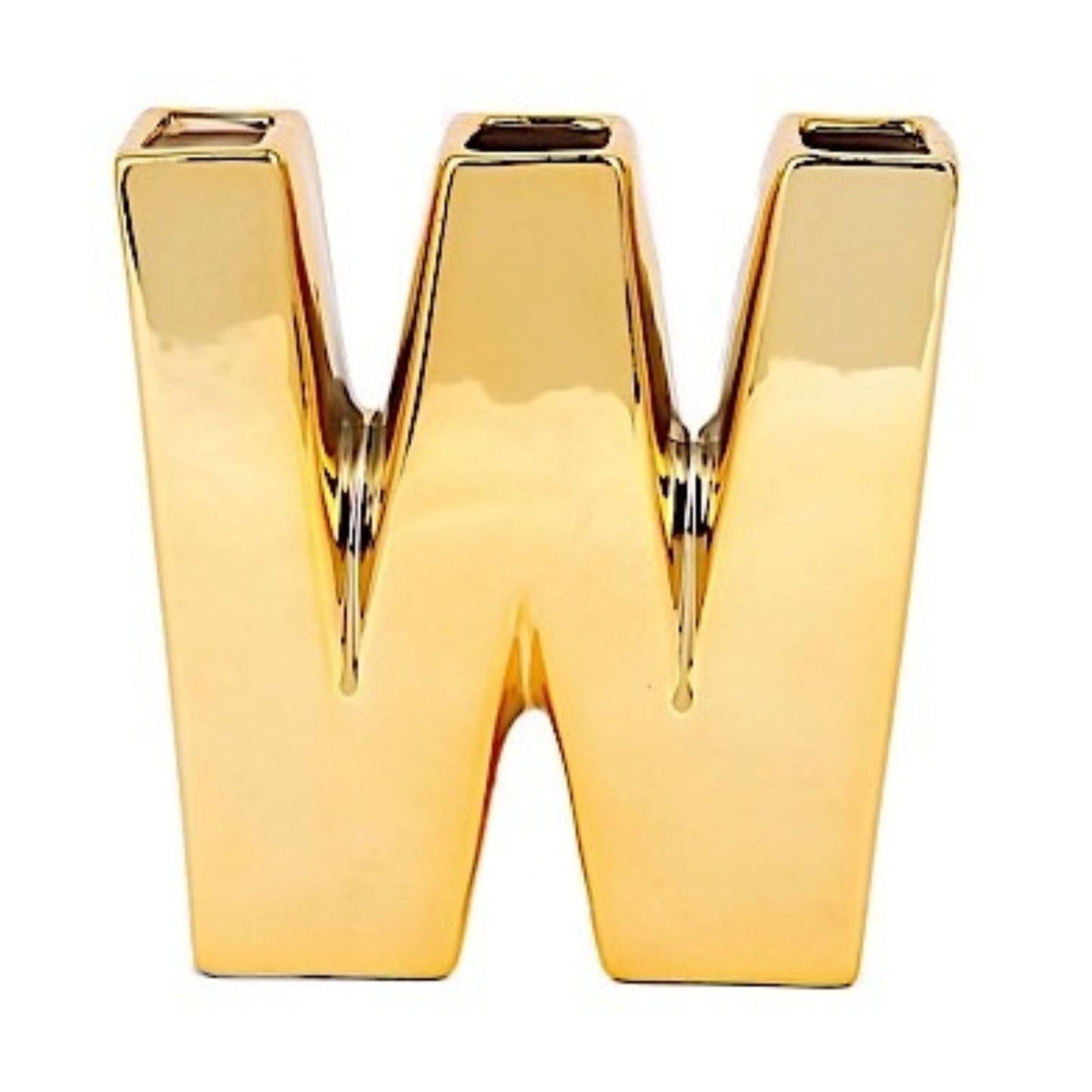 Home Collection Decorative Ceramic Letter Flower Vase 6 Inch
