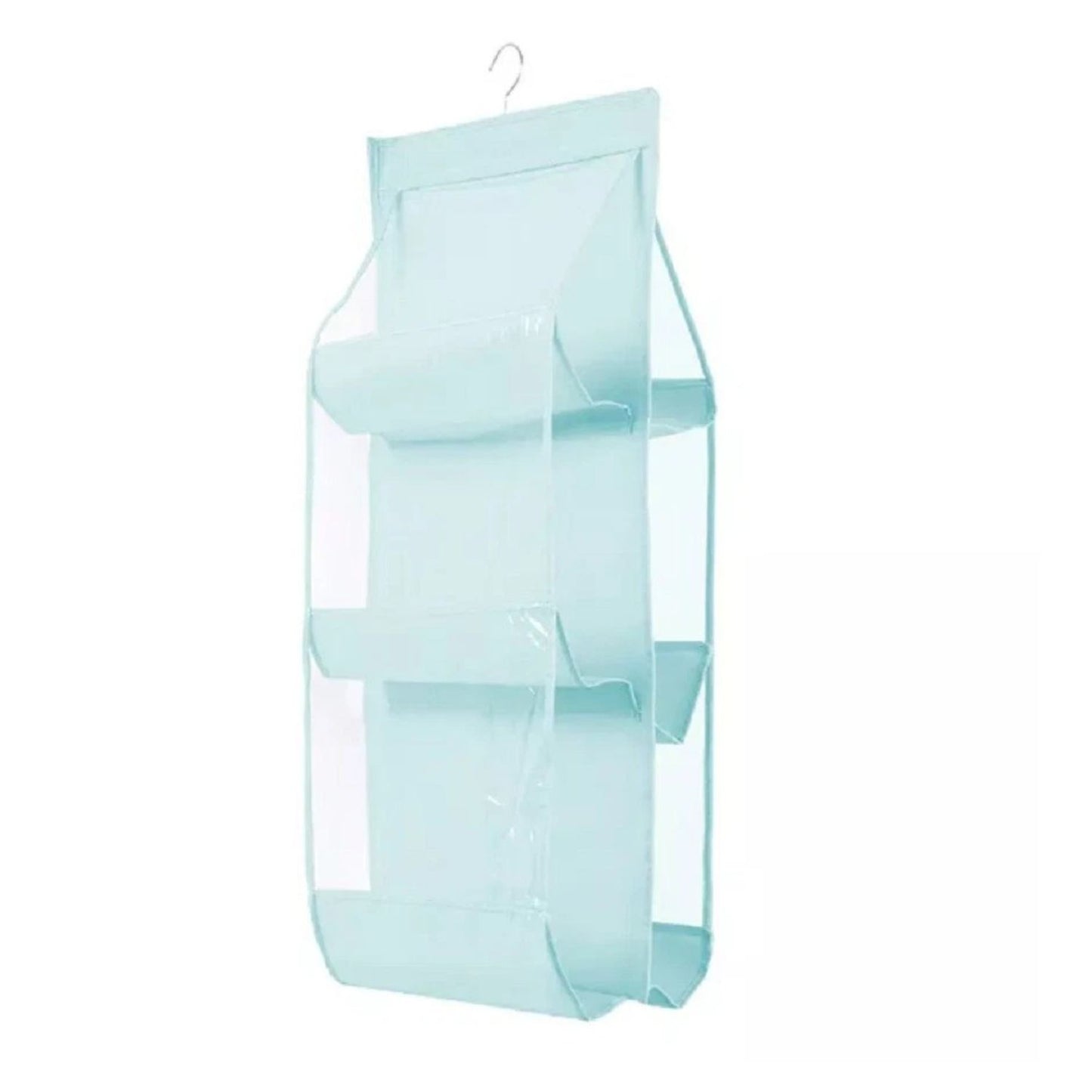 Home Collection 6 Pocket Hanging Handbag Organizer Closet Purse Bag Storage Holder