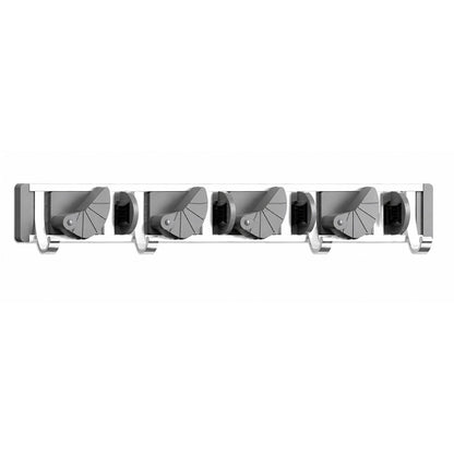 Home Collection Mop Broom Holder Wall Mount Metal Organizer Rack