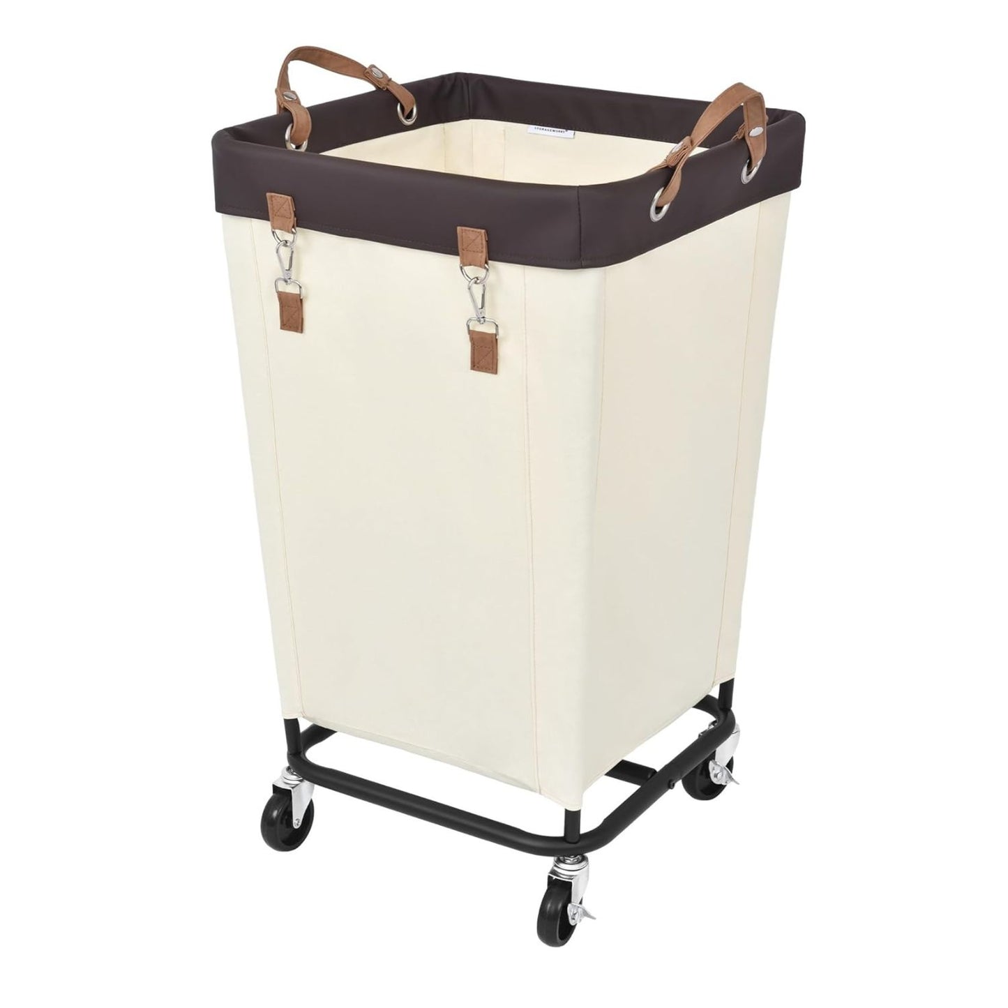 Home Collection Large Rolling Laundry Basket with Wheels 160L