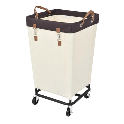 Home Collection Large Rolling Laundry Basket with Wheels 160L