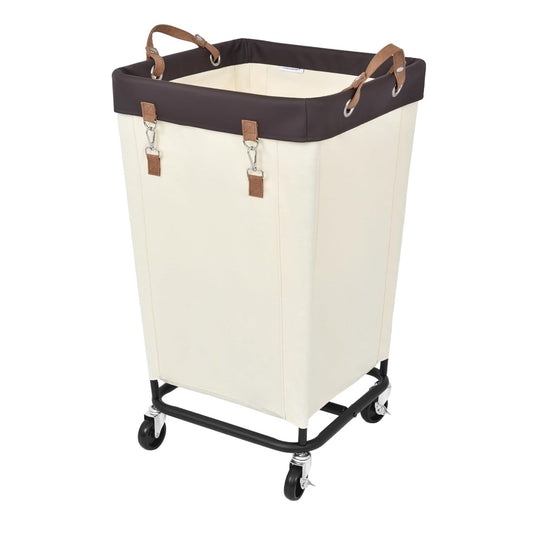 Home Collection Large Rolling Laundry Basket with Wheels 160L