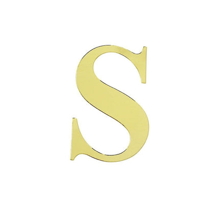 Home Collection Pack of 4 Gold Letter Stickers Backdrop 5"