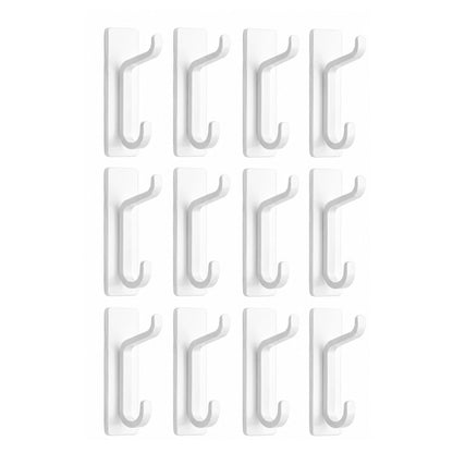 Home Collection Pack of 12 Heavy Duty Adhesive Wall Hooks