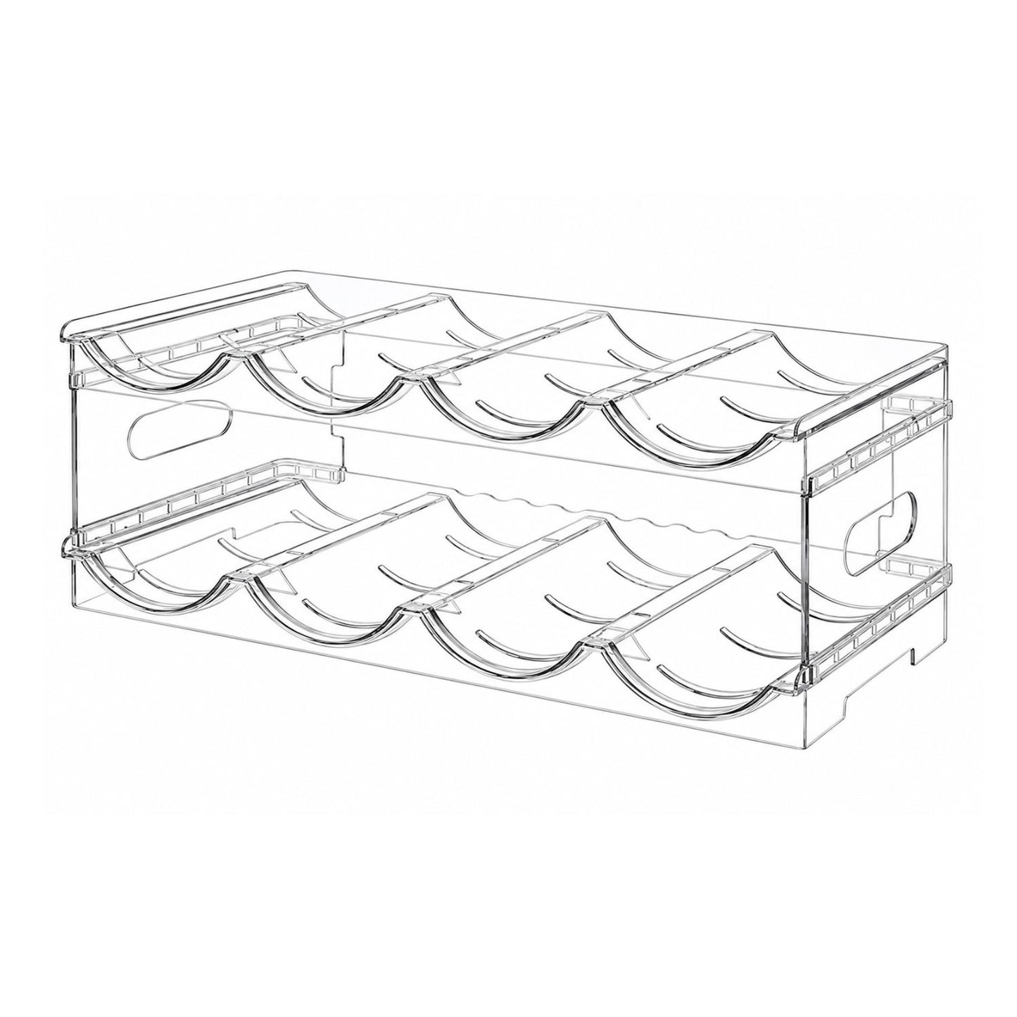 Home Collection Large Compartment Stackable Water Bottle Organizer Rack