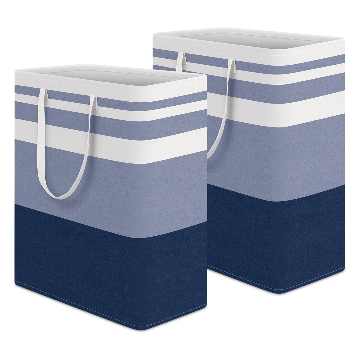 Home Collection Pack of 2 Freestanding Large Laundry Hamper Basket 125L