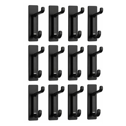 Home Collection Pack of 12 Heavy Duty Adhesive Wall Hooks