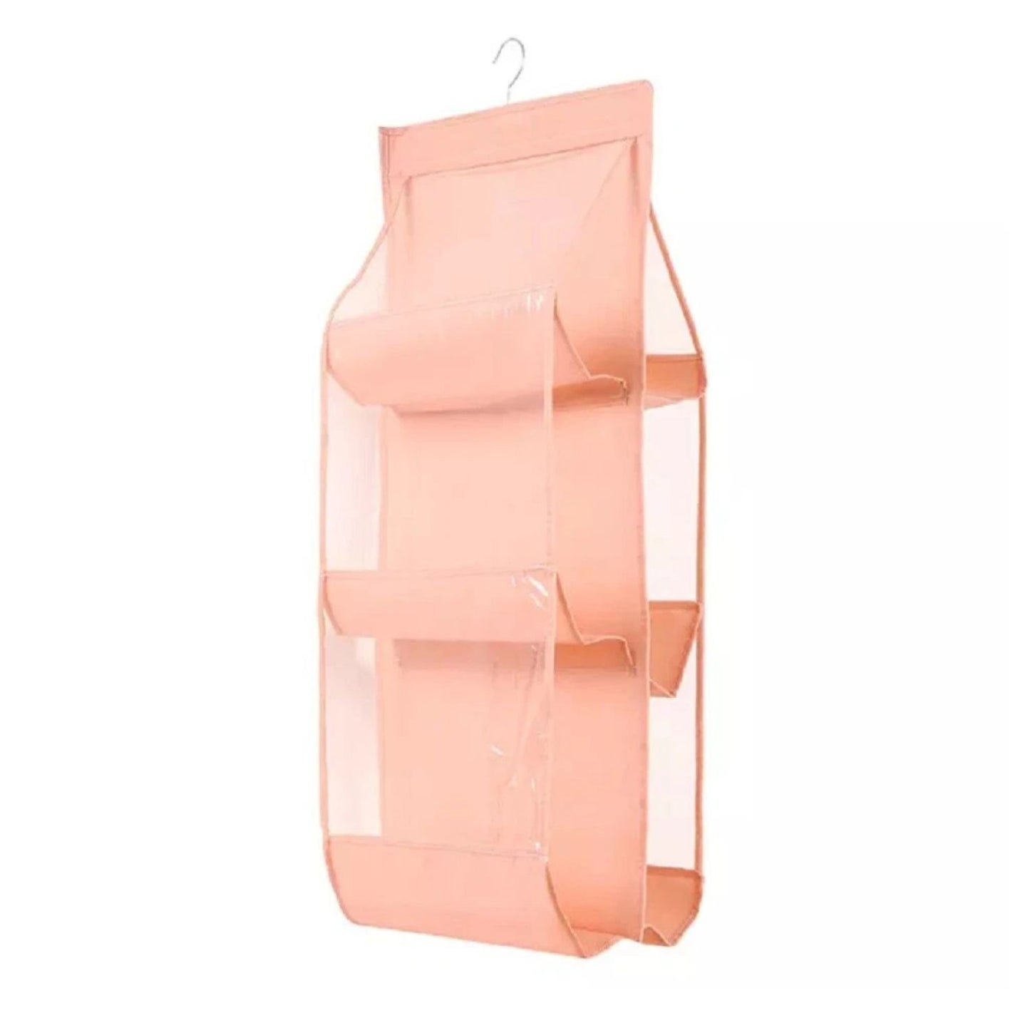 Home Collection 6 Pocket Hanging Handbag Organizer Closet Purse Bag Storage Holder