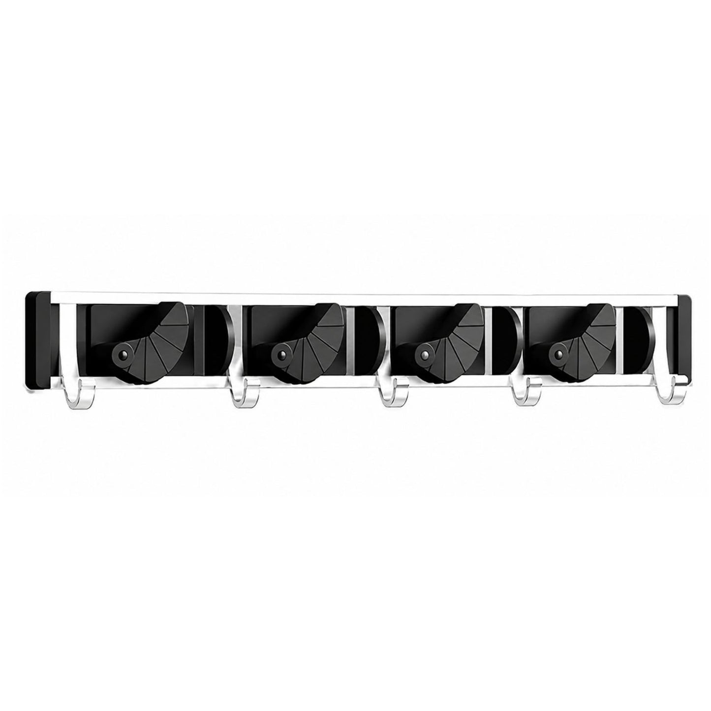 Home Collection Mop Broom Holder Wall Mount Metal Organizer Rack