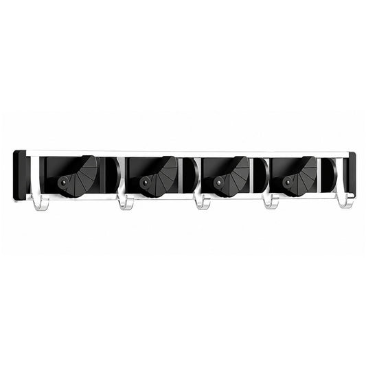 Home Collection Mop Broom Holder Wall Mount Metal Organizer Rack