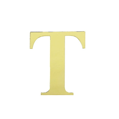 Home Collection Pack of 4 Gold Letter Stickers Backdrop 5"
