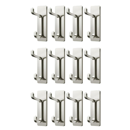 Home Collection Pack of 12 Heavy Duty Adhesive Wall Hooks