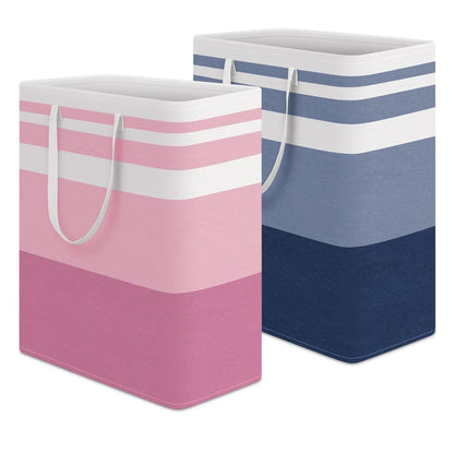 Home Collection Pack of 2 Freestanding Large Laundry Hamper Basket 125L