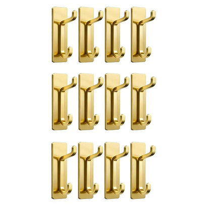 Home Collection Pack of 12 Heavy Duty Adhesive Wall Hooks